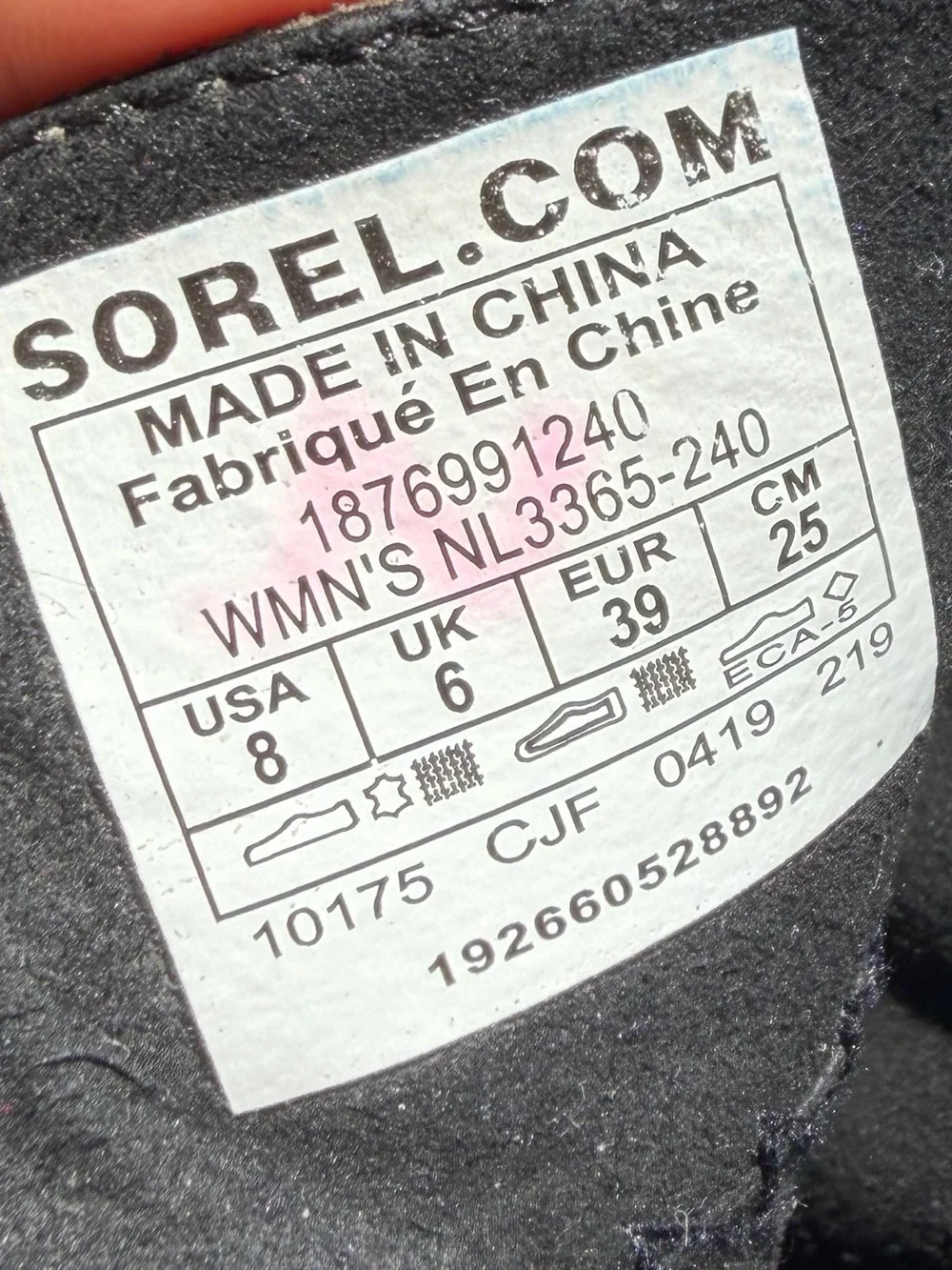 SOREL Women's Joan of Arctic Wedge II Zip Waterproof Leather Bootie tan size 8